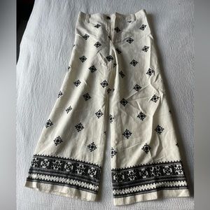 Zara Linen Pattern Pant